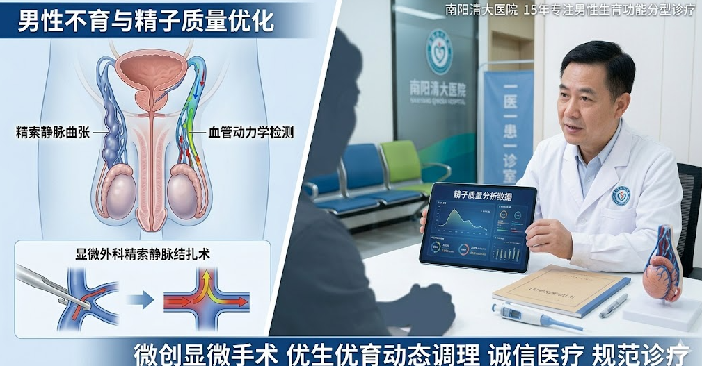 备孕多年未果？南阳清大医院专家解析男性不育的“微循环”障碍与精子调理真相