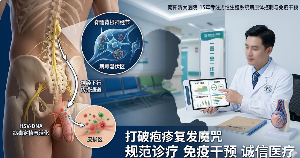 生殖器疱疹为何总在免疫力低时“回头”？南阳清大医院专家解析病毒潜伏机制与深度阻断真相