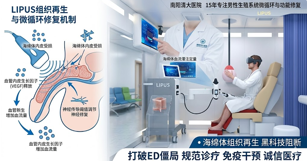 告别“治标不治本”：南阳清大医院引入LIPUS黑科技，从微观层面修复男性能动力