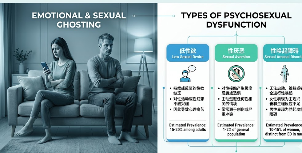 对性生活没兴趣、甚至厌恶？可能是性心理障碍