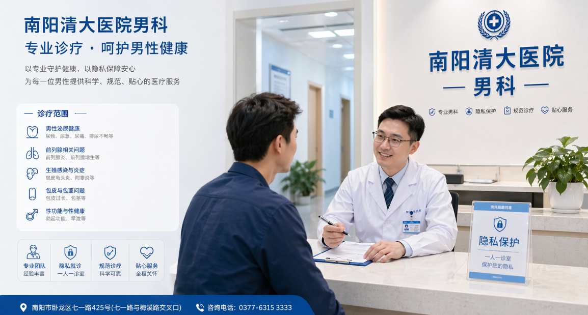 南阳清大医院是看什么的？男科就诊前建议先了解这些